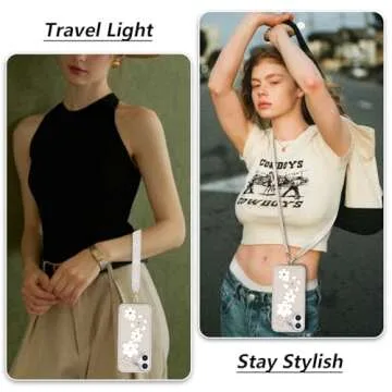 rongki for iPhone 16 Case, Wallet with Card Holder, Cute Flower Design Crossbody Phone Purse for Women, PU Leather Magnetic Kickstand Shockproof Cover with Wrist Strap Phone Case 6.1"(Beige)