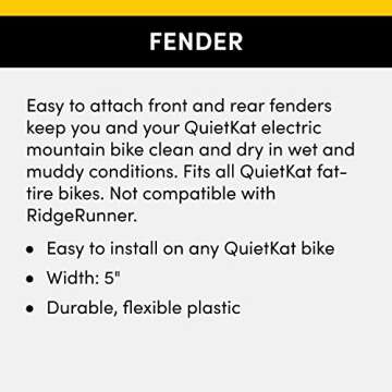 Durable Front & Rear Fender Set for Fat Tire Bikes