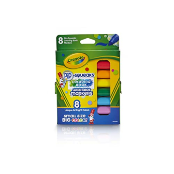 Crayola Pip Squeaks Mini Markers for Kids, 8 Count