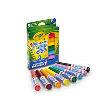 Crayola Pip Squeaks Mini Markers for Kids, 8 Count