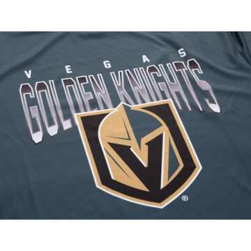 NHL Men's Game Day Long Sleeve Performance Loose Fit Rash Guard (Vegas Golden Knights, Medium)