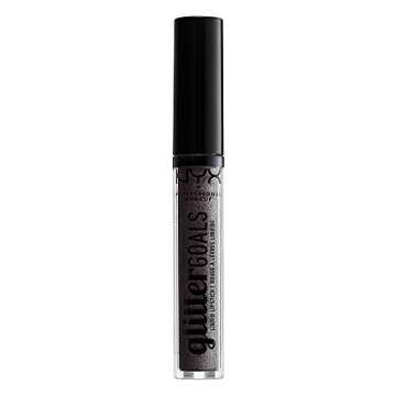 NYX PROFESSIONAL MAKEUP Glitter Goals Liquid Lipstick - Alienated (Deep Grey With Silver Glitter)