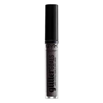 NYX PROFESSIONAL MAKEUP Glitter Goals Liquid Lipstick - Alienated (Deep Grey With Silver Glitter)