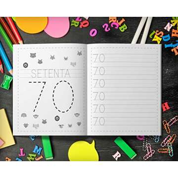 Aprender a escribir números: Aprender a escribir los numeros para niños - Libro infantiles para la escuela primaria - Juego educativo matemàticas - Cuentos infantiles (Spanish Edition)