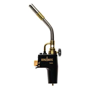 Bernzomatic Trigger Start Torch (TS 8000 Torch + 3 Propane Gas Cylinders) (3 Map Pro + 1 TS 8000 Torch)