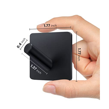 xdgeLoad 4 Pack Heavy Duty Towel Hooks for Bathroom