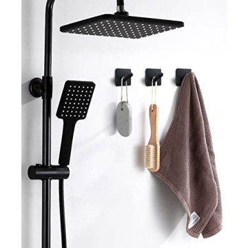 xdgeLoad 4 Pack Heavy Duty Towel Hooks for Bathroom