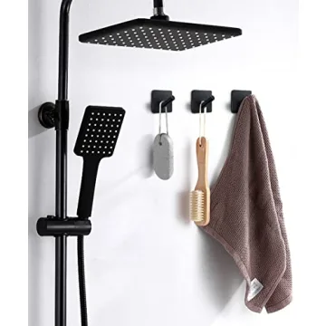 xdgeLoad 4 Pack Heavy Duty Towel Hooks for Bathroom