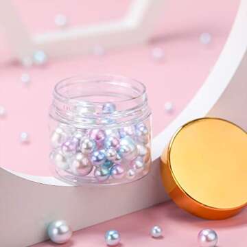 SATINIOR 36 Pieces Plastic Jars with Lids Round Clear Container Leak Proof Airtight Cosmetic Small Empty Jars for Lotions Ointments Travel Toiletries Creams Make up Storage(2 oz,Gold)