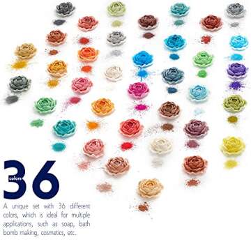 Mica Powder for Epoxy Resin Color Pigments - 36 Colors Set for Crafts