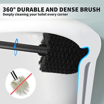 Elegant UPTRONIC Toilet Brush Holder for Clean Bathrooms
