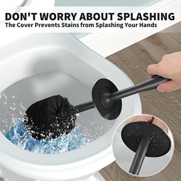 Elegant UPTRONIC Toilet Brush Holder for Clean Bathrooms