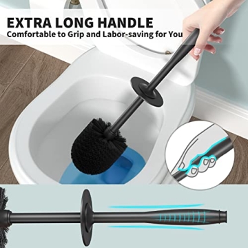 Elegant UPTRONIC Toilet Brush Holder for Clean Bathrooms