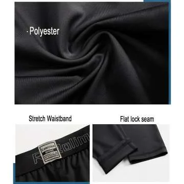 Youth Boys Compression Leggings - Cold Gear, 3/4 Pack