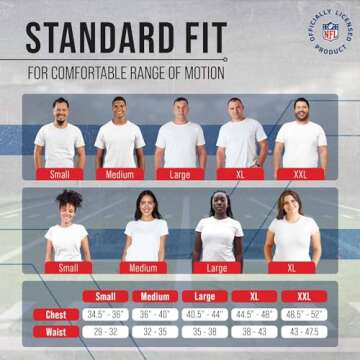 Team Fan Apparel NFL Women's Team Block Charcoal Tagless T-Shirt - Cotton Blend - Rock Game Day with Perfect Comfort & Style (Denver Broncos - Charcoal, Small)