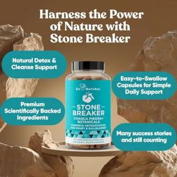 Chanca Piedra Stone Breaker – Natural Dissolver, Kidney Cleanse & Gallbladder Supplement – Detoxify Urinary Tract, Flush Impurities, Clear System – 60 Vegan Soft Capsules
