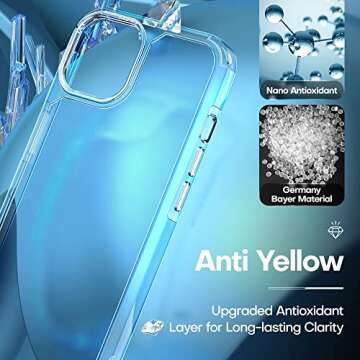 TAURI Clear iPhone 13 Case - Military-Grade Drop Protection