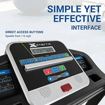 XTERRA Fitness TR150 Smart Folding Treadmill with LCD Display