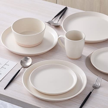 Stone Lain Jules Modern Stoneware Dinnerware Set for 4