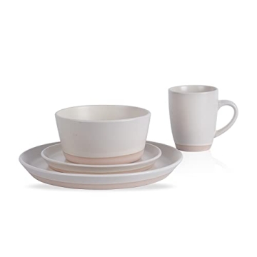 Stone Lain Jules Modern Stoneware Dinnerware Set for 4