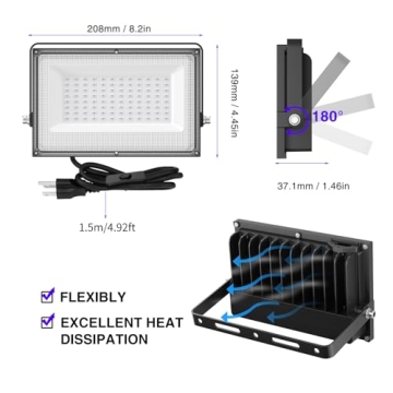 Onforu 60W LED Black Lights for Parties and Events
