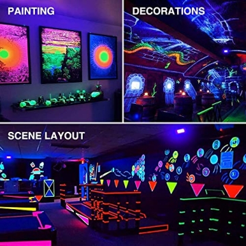 Onforu 60W LED Black Lights for Parties and Events