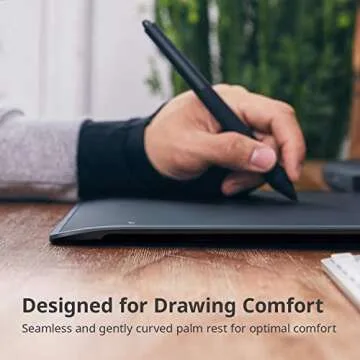 XENCELABS, Graphic Tablet Medium, Wireless Drawing Tablet with 2 Battery-Free Digital Pen, Tilt Support Stylus with 8192 Levels Pen Pressure Sensitivity, 12” Portable Drawing Pad for Win/Mac/Linux