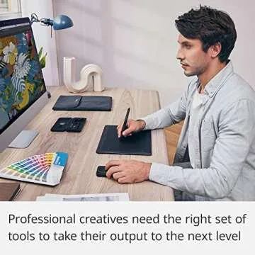 XENCELABS, Graphic Tablet Medium, Wireless Drawing Tablet with 2 Battery-Free Digital Pen, Tilt Support Stylus with 8192 Levels Pen Pressure Sensitivity, 12” Portable Drawing Pad for Win/Mac/Linux