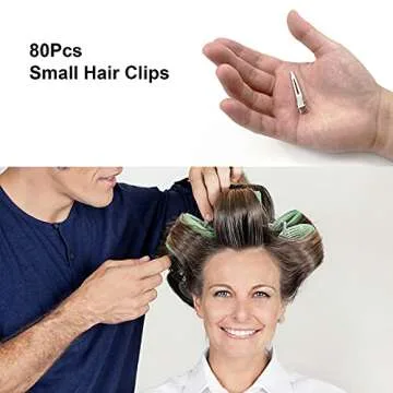HiJeaton 90pcs Alligator Hair Clips for Easy Styling