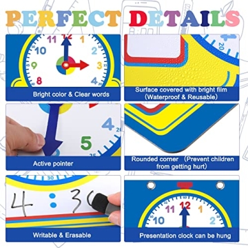 Junkin Teaching Clock Kit for Fun Time Learning