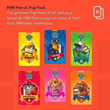Yoto PAW Patrol: Pup Pack – 6 Kids Audio Cards for Use with Player & Mini All-in-1 Audio Device, E...