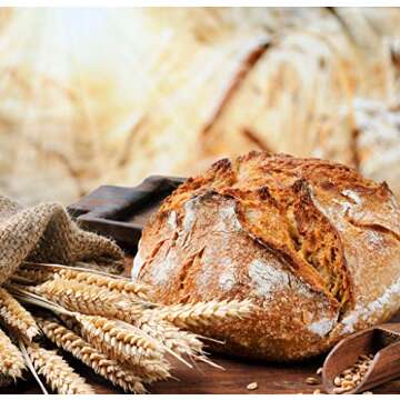 2pcs 7" Banneton Proofing Basket Round Bread Brotform with Liner Eco-Friendly Natural Rattan for Professional & Home Bakers