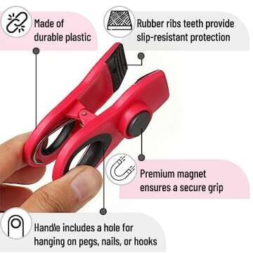 Mr. Pen Magnetic Bag Clips 6 Pack for Food Organization