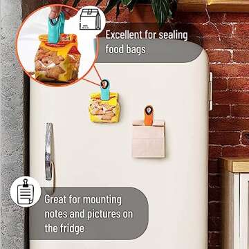 Mr. Pen Magnetic Bag Clips 6 Pack for Food Organization