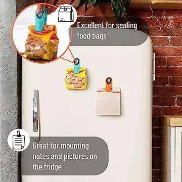 Mr. Pen Magnetic Bag Clips 6 Pack for Food Organization