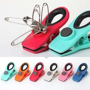 Mr. Pen Magnetic Bag Clips 6 Pack for Food Organization