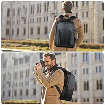 Estarer SLR/DSLR Camera Backpack Waterproof for Nikon Canon Sony Digital Lens GoPro Accessories DJI Mavic Drone 15.6" 15”Laptop w/Rain Cover Photographyer Camera Bag