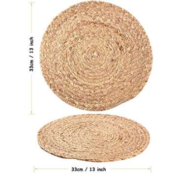 WENFOME Rustic Woven Placemats - Eco-Friendly Table Decor