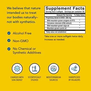 NORTH AMERICAN HERB & SPICE OregaResp P73-60 Softgels - Supports Immune & Respiratory Health - Multiple Spice Oil Complex with Oreganol P73 Oregano Oil - Non-GMO - 30 Servings