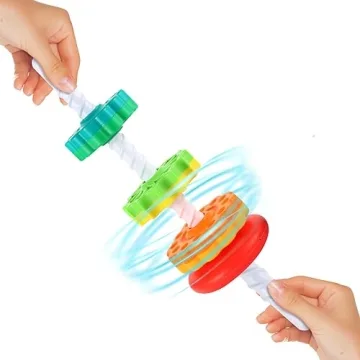 LMTNNB Rainbow Rotating Tower for Kids 1-3