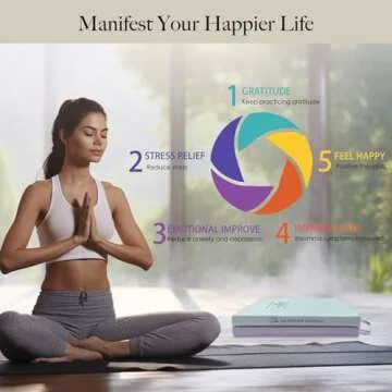 ipoul Pink Gratitude Journal, 5 Minute Journal for Women, Daily Guided Journal with Prompts, Woman's Mindfulness Journal, Inspire Productivity, Affirmation, Self Care and Self Reflection.