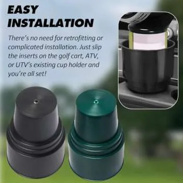 Golf Cart Cup Holder Insert Portable Propane Heater 2-Pack