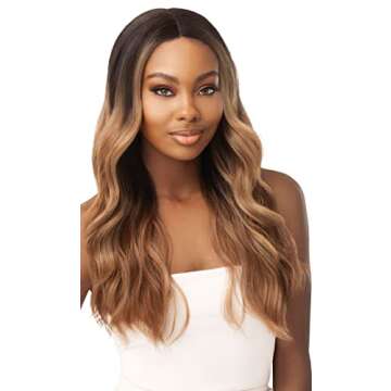 Outre Synthetic I-Part Swiss Lace Front Wig STEVIE (DR2/AUB)