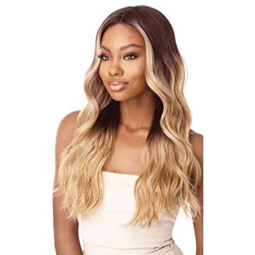 Outre Synthetic I-Part Swiss Lace Front Wig STEVIE (DR2/AUB)