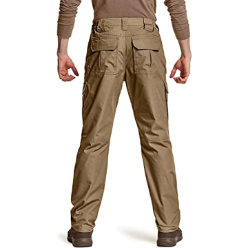CQR Men's Water Resistant Tactical Pants for Outdoor Use