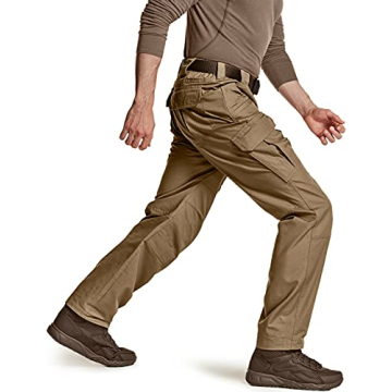 CQR Men's Water Resistant Tactical Pants for Outdoor Use