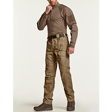 CQR Men's Water Resistant Tactical Pants for Outdoor Use