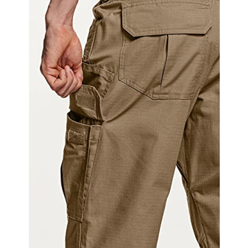 CQR Men's Water Resistant Tactical Pants for Outdoor Use