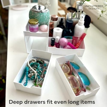 Versatile Large Makeup Organizer for Countertop Storage