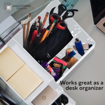 Versatile Large Makeup Organizer for Countertop Storage